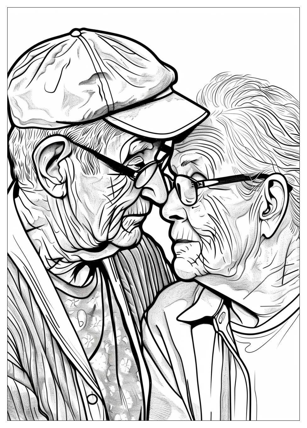 Old People Coloring Pages-20