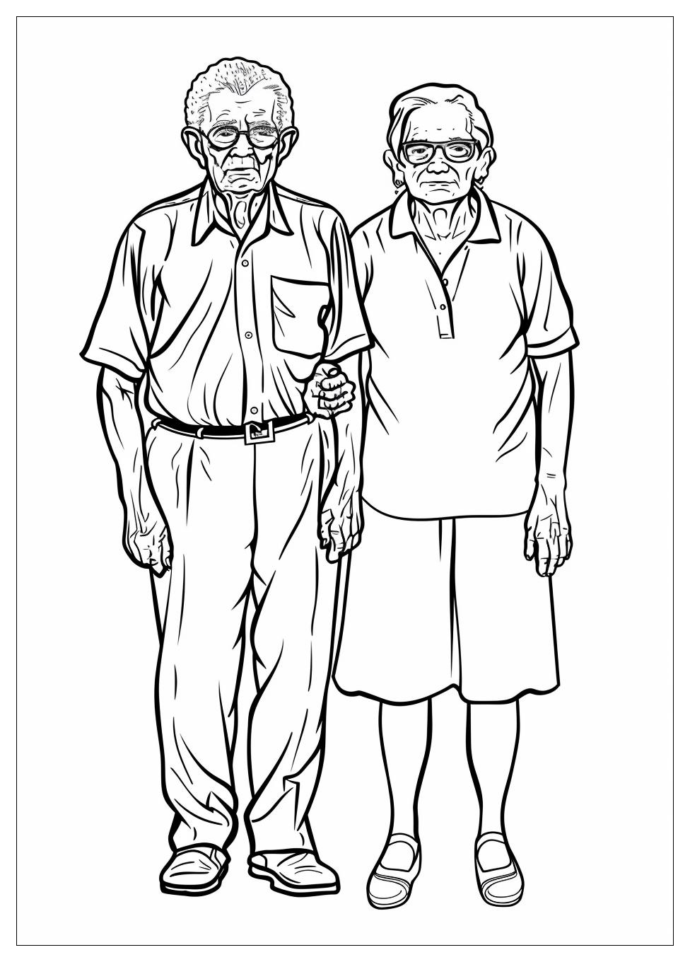 Old People Coloring Pages-3