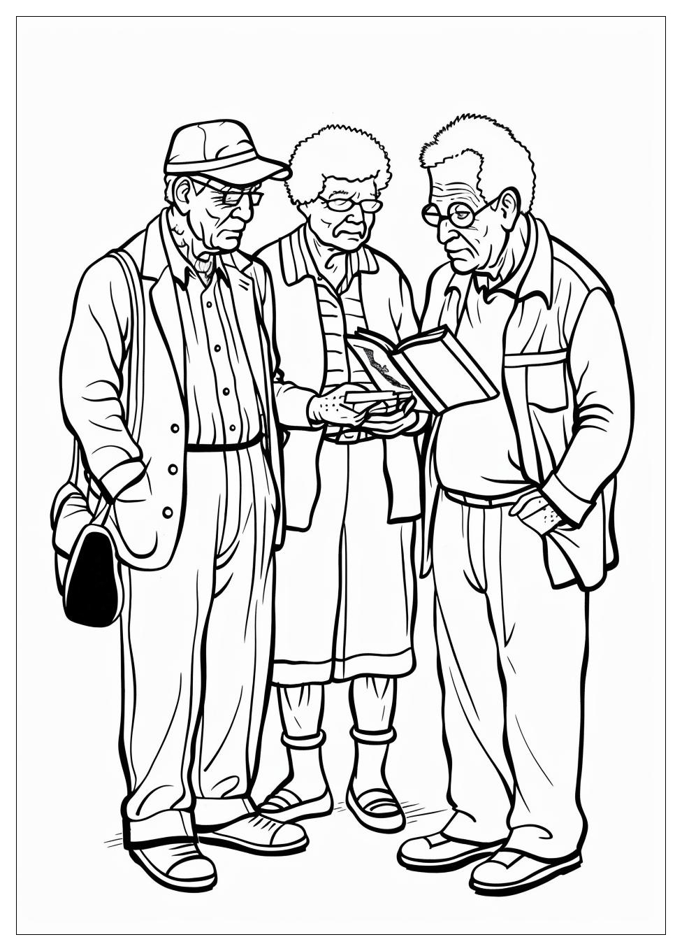 Old People Coloring Pages-5