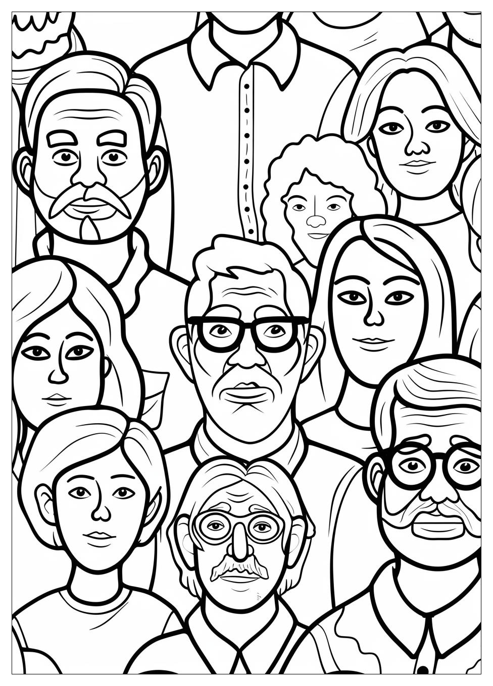 Old People Coloring Pages-7