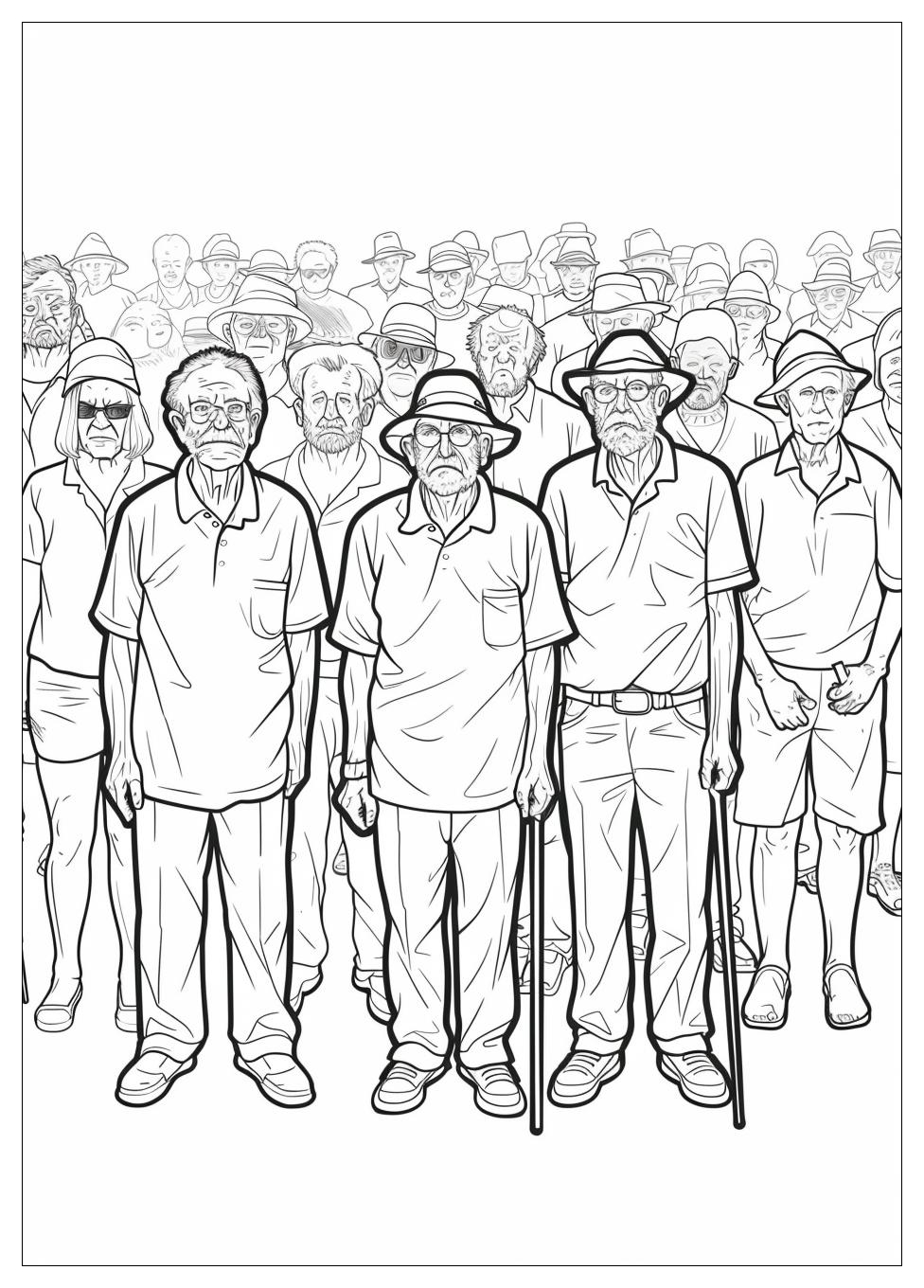 Old People Coloring Pages-8