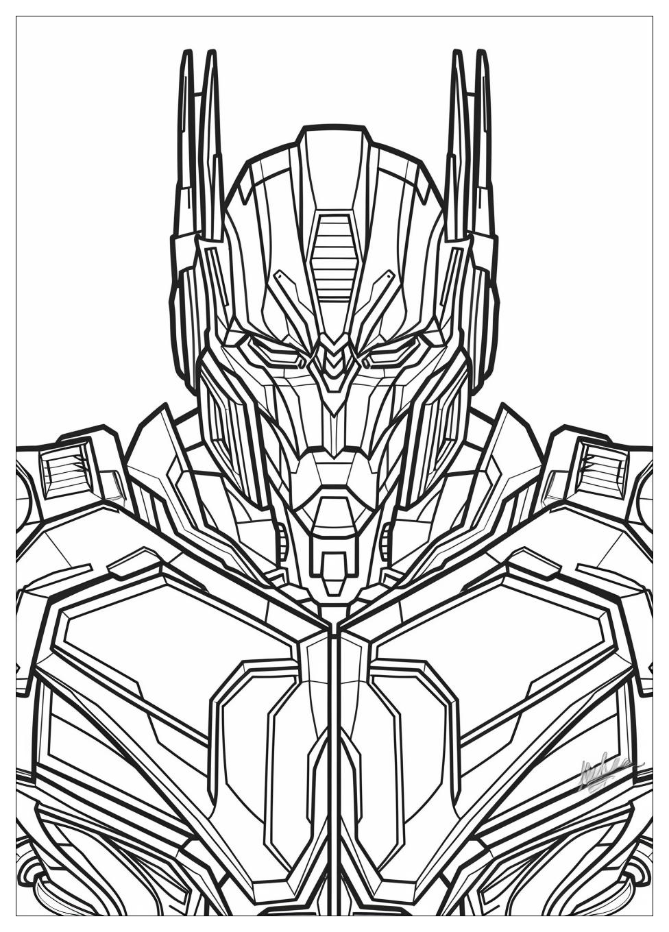 Optimus Prime Coloring Pages-3