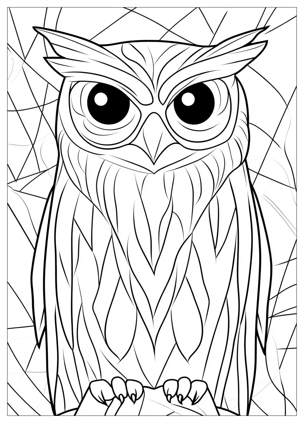 Owl Coloring Pages-11