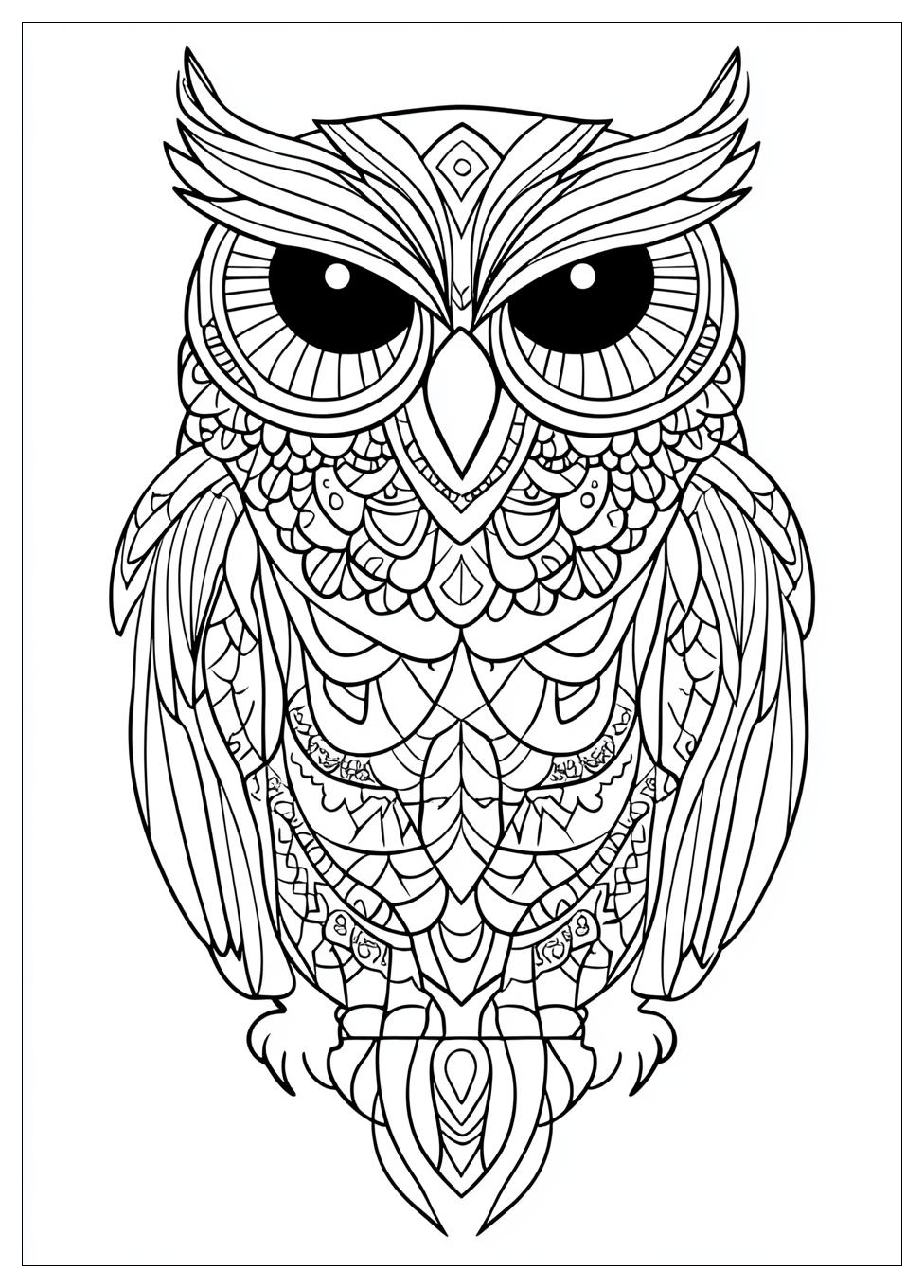 Owl Coloring Pages-13