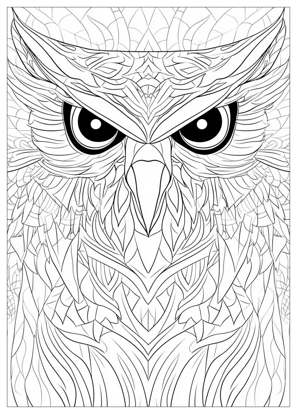 Owl Coloring Pages-14