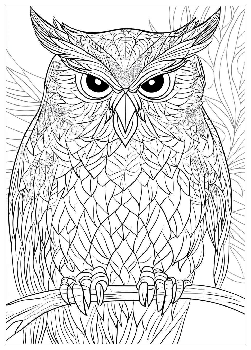 Owl Coloring Pages-15
