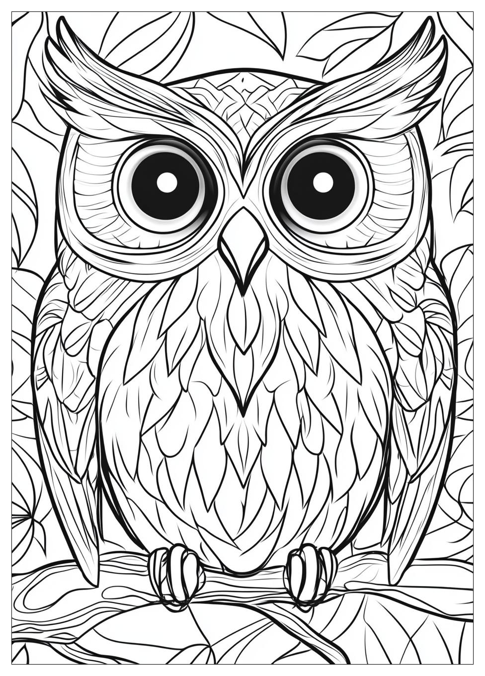 Owl Coloring Pages-16