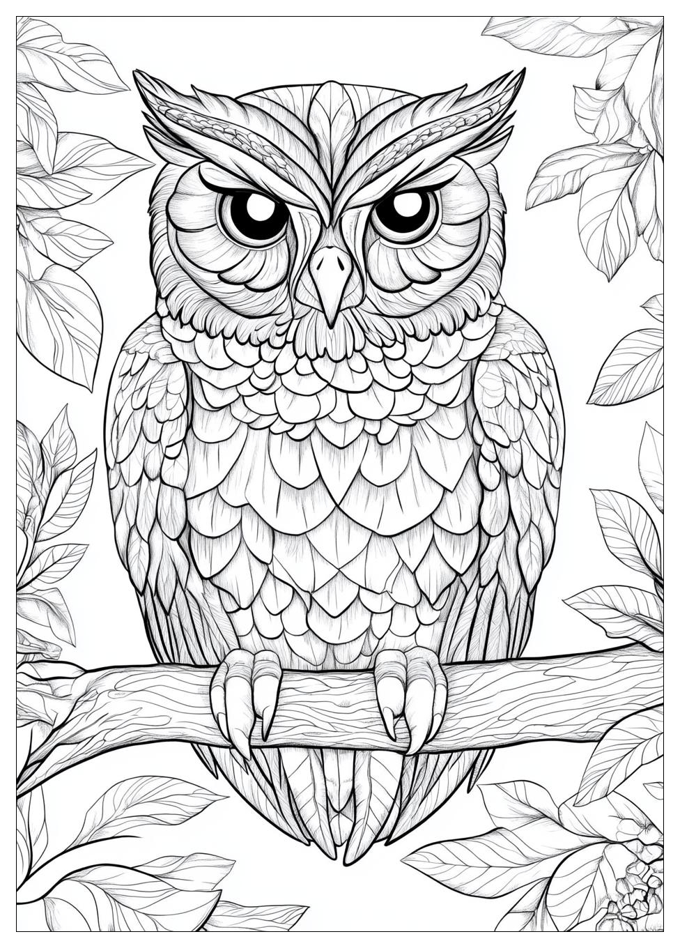 Owl Coloring Pages-17