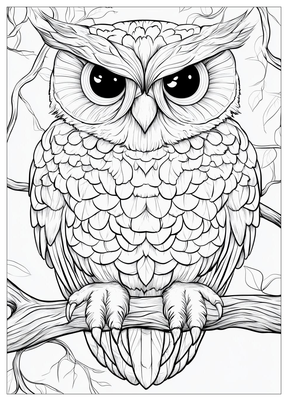 Owl Coloring Pages-18