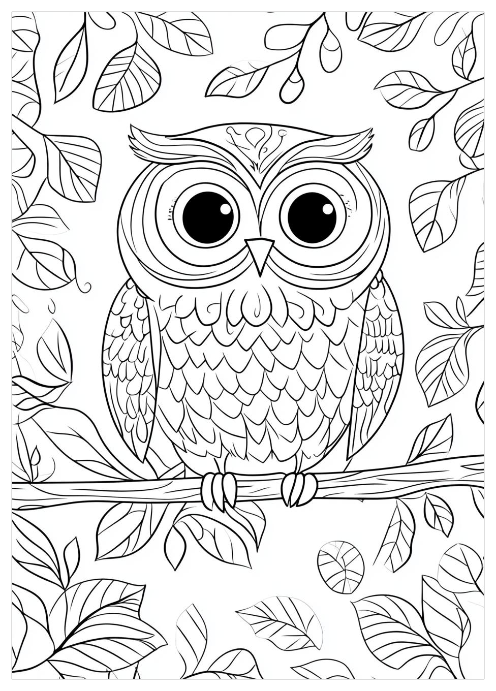 Owl Coloring Pages-5