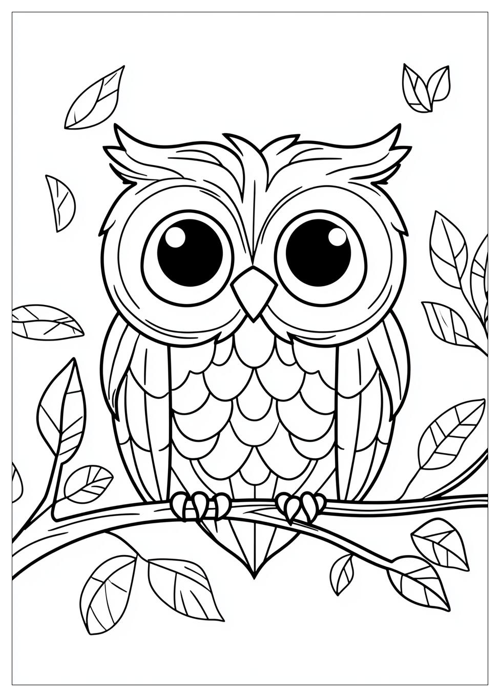 Owl Coloring Pages-6