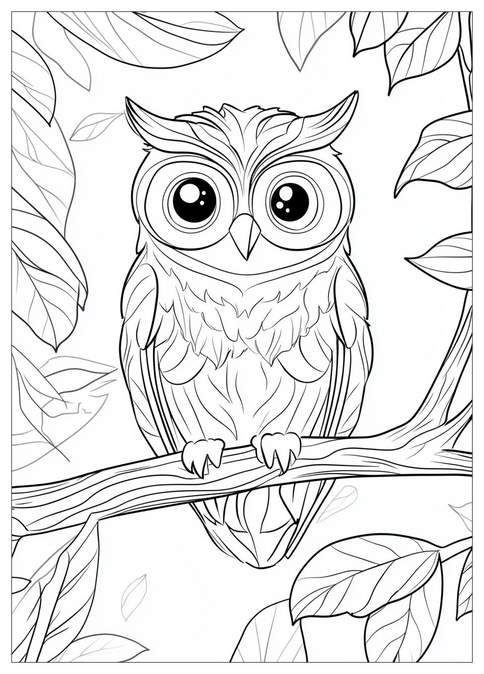 Owl Coloring Pages-7