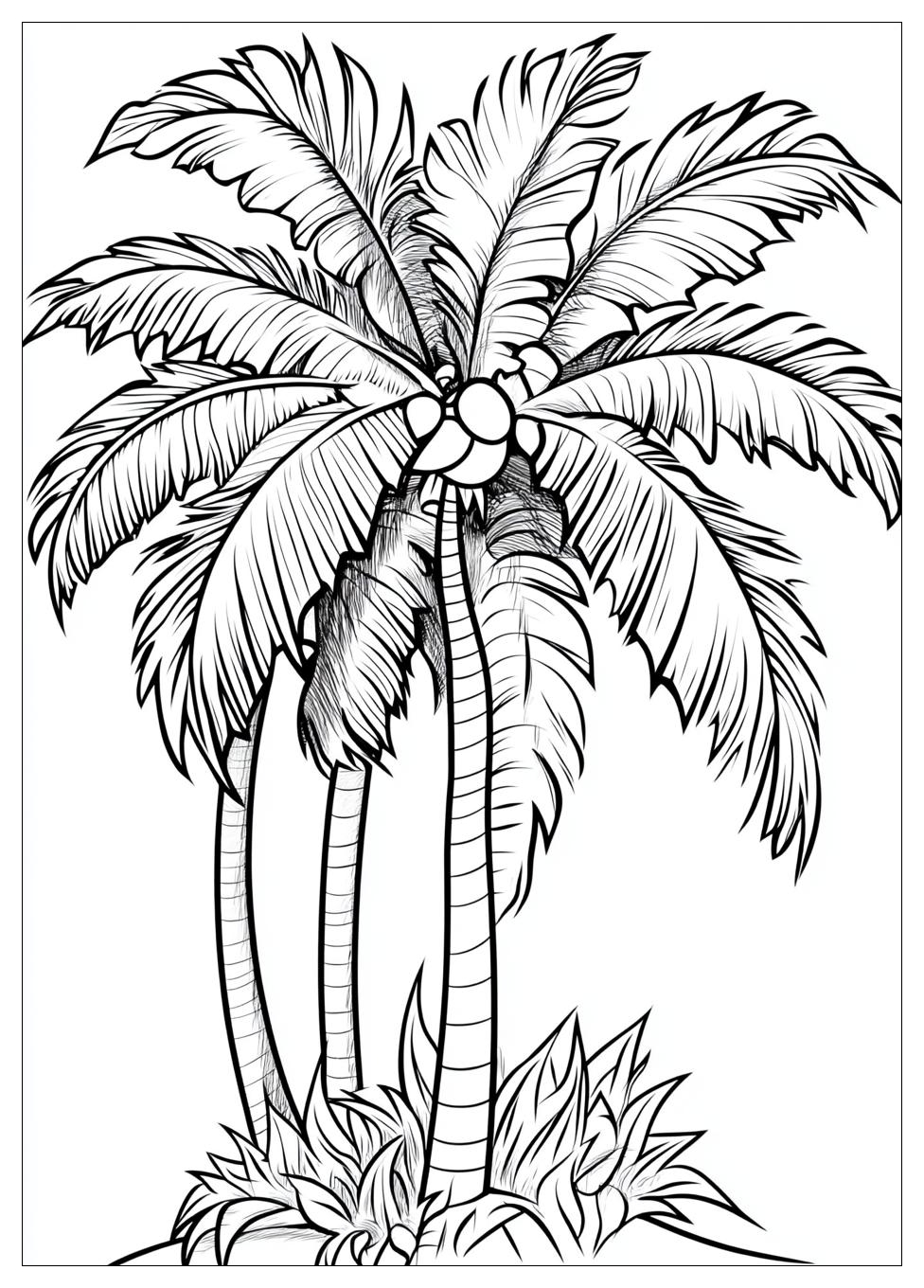 Palm Tree Coloring Pages-10