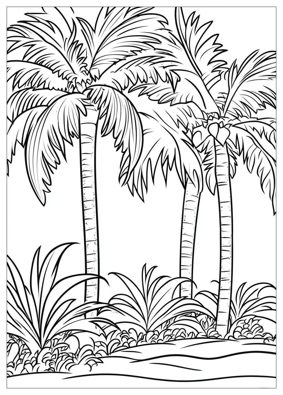 Palm Tree Coloring Pages-11