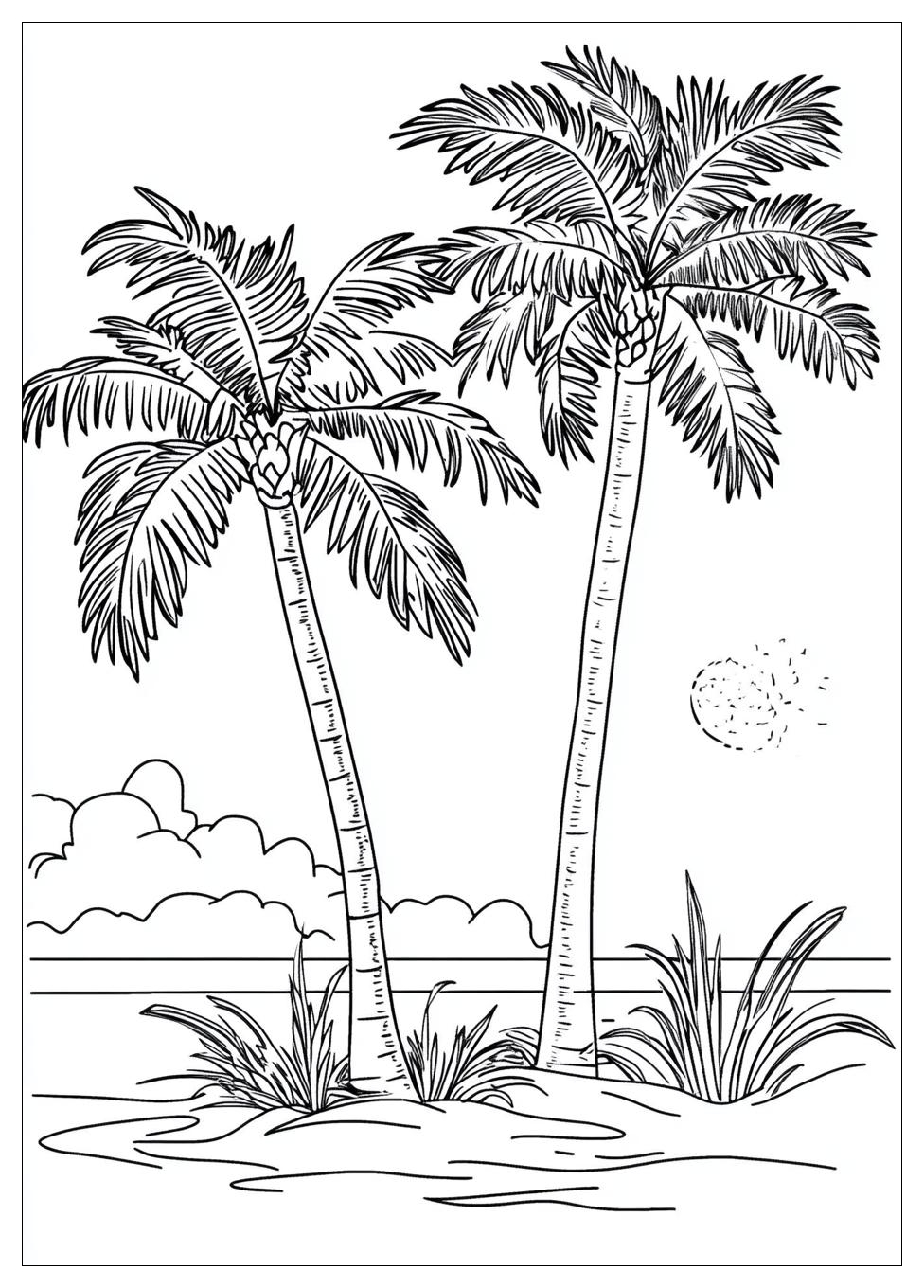 Palm Tree Coloring Pages-12