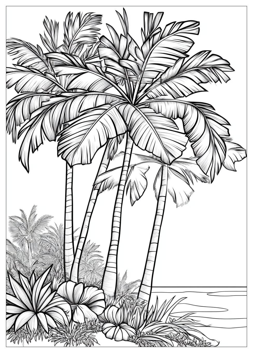 Palm Tree Coloring Pages-14