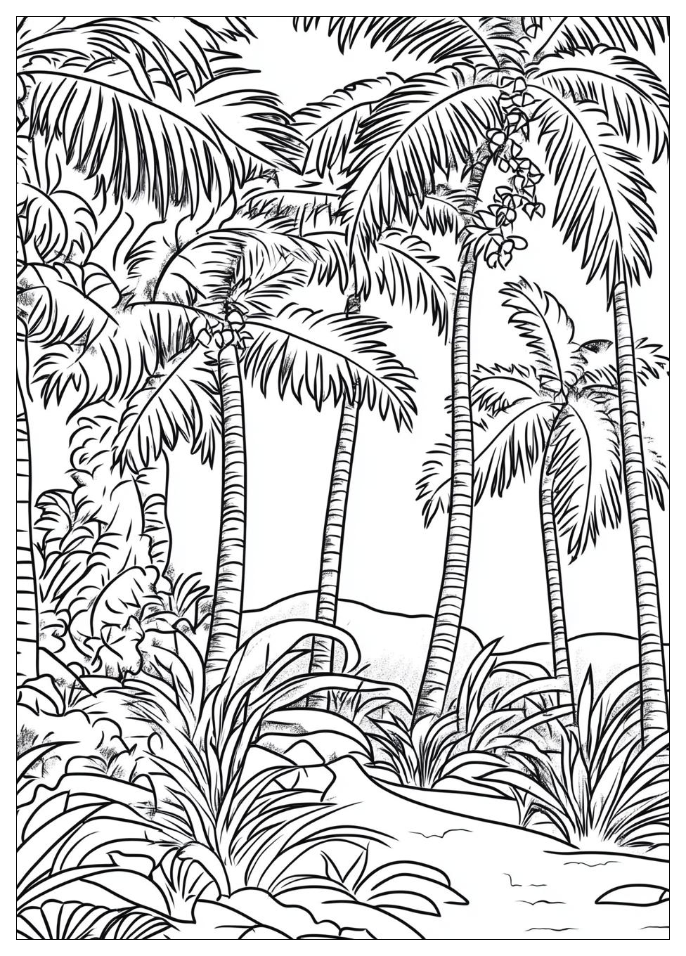 Palm Tree Coloring Pages-15