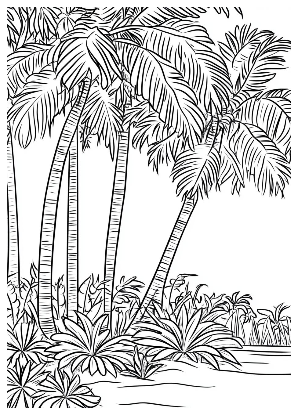 Palm Tree Coloring Pages-17