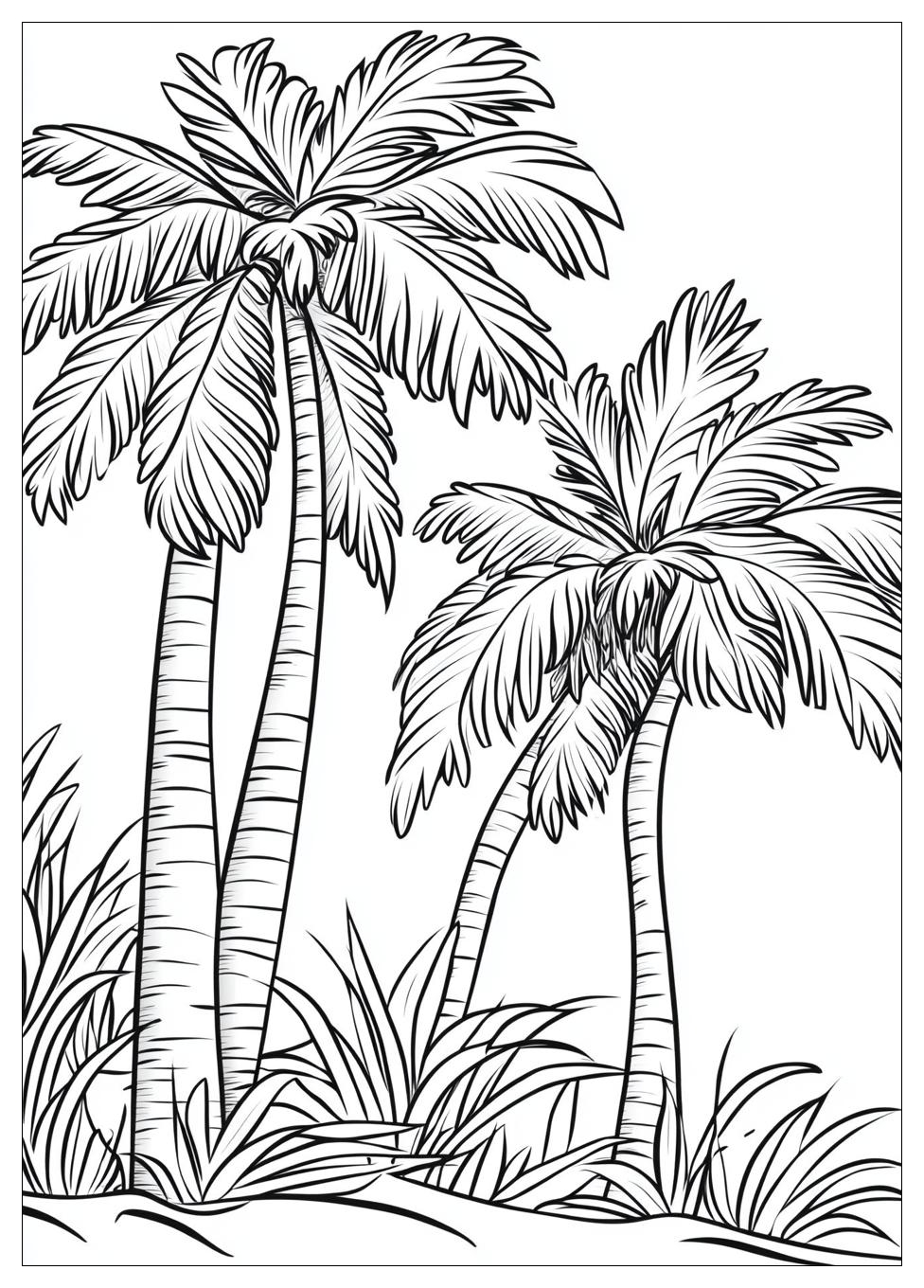 Palm Tree Coloring Pages-2