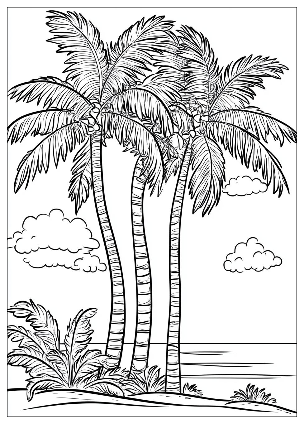 Palm Tree Coloring Pages-3
