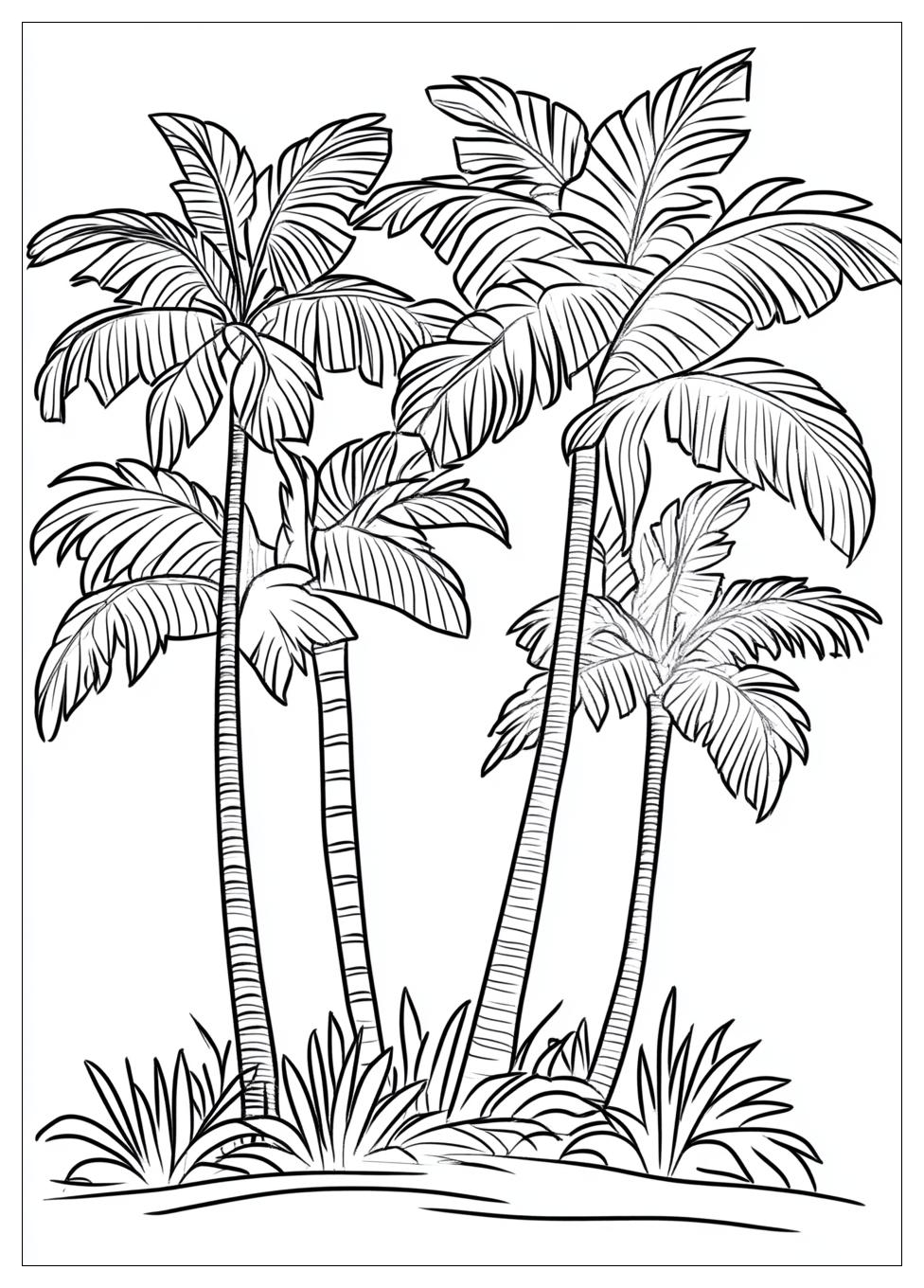 Palm Tree Coloring Pages-4