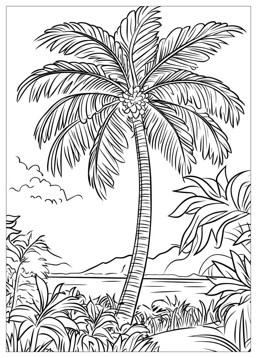 Palm Tree Coloring Pages-7