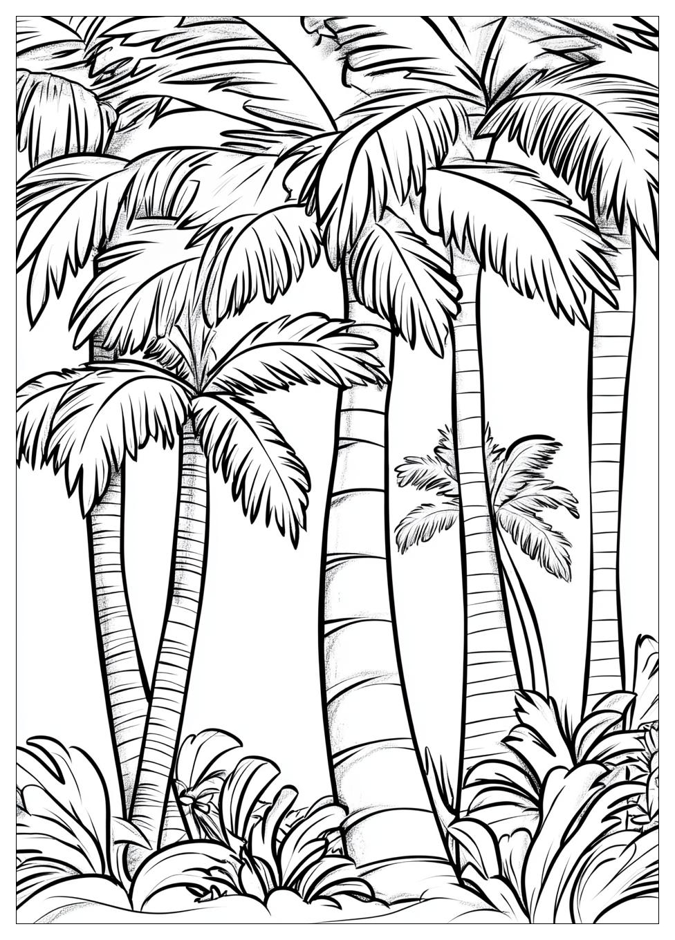 Palm Tree Coloring Pages-8