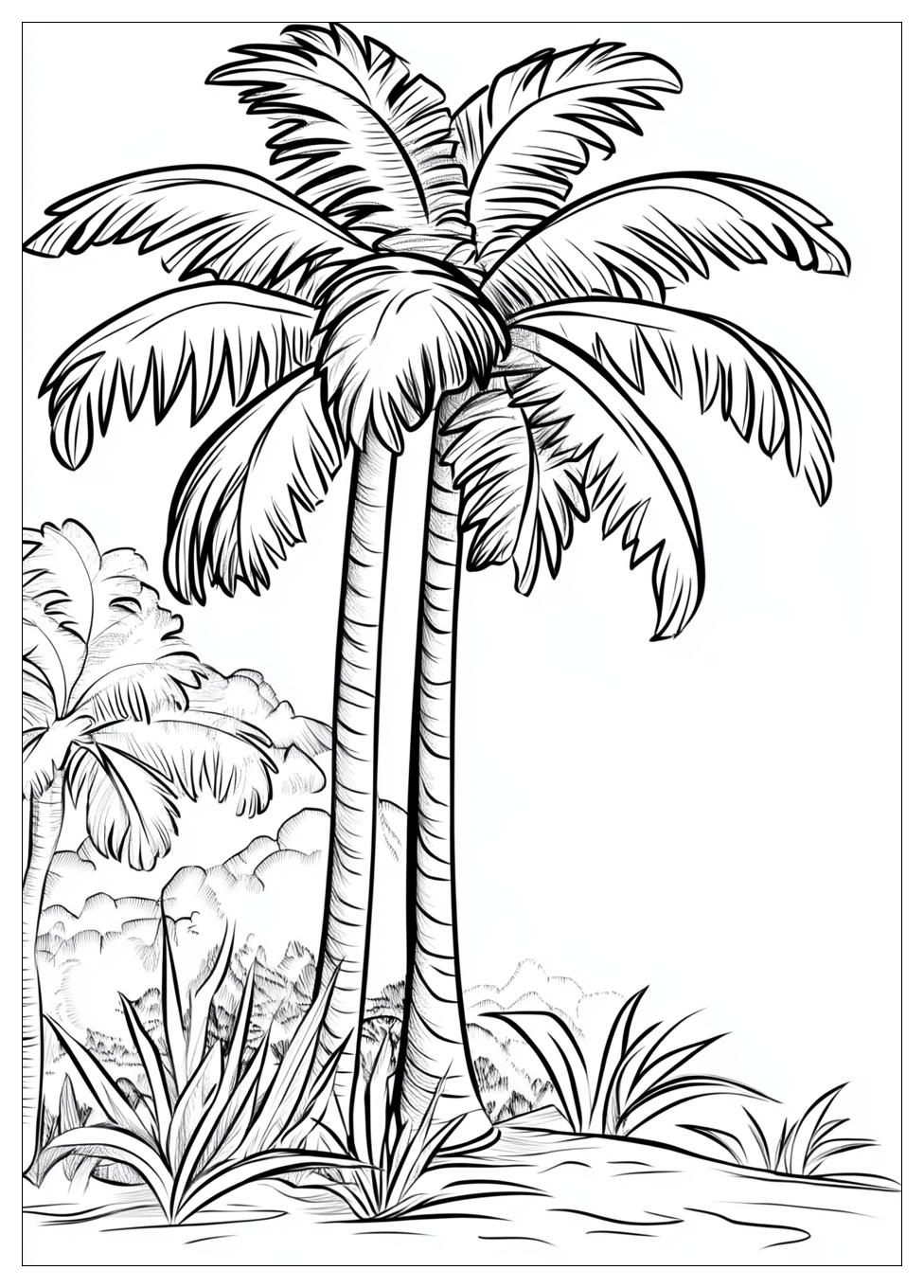 Palm Tree Coloring Pages-9