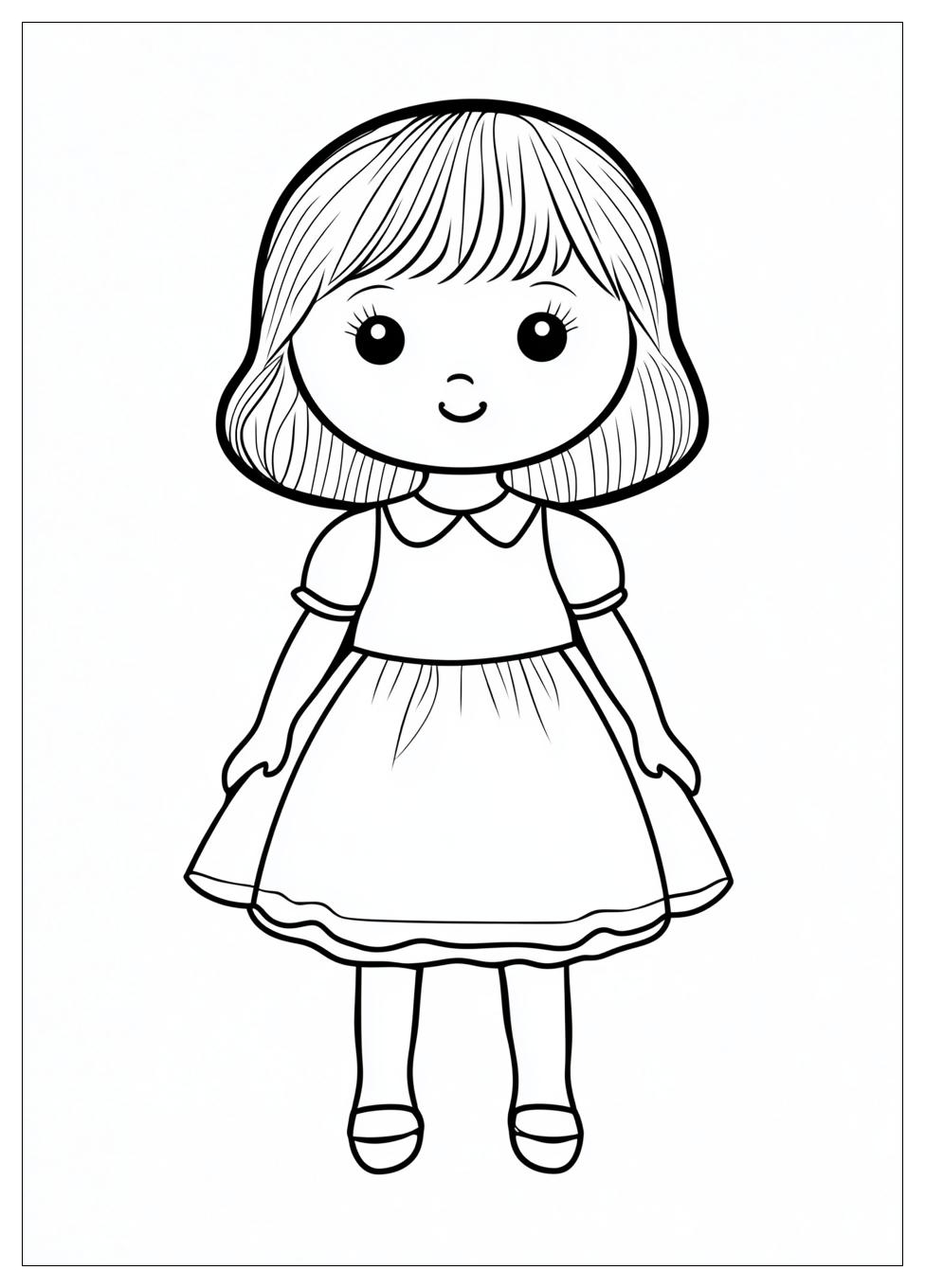 Paper Doll Coloring Pages-1