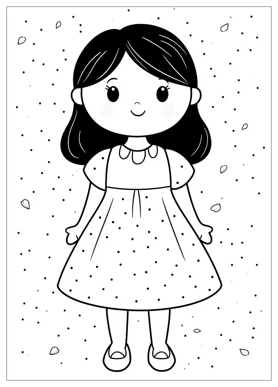 Paper Doll Coloring Pages-10