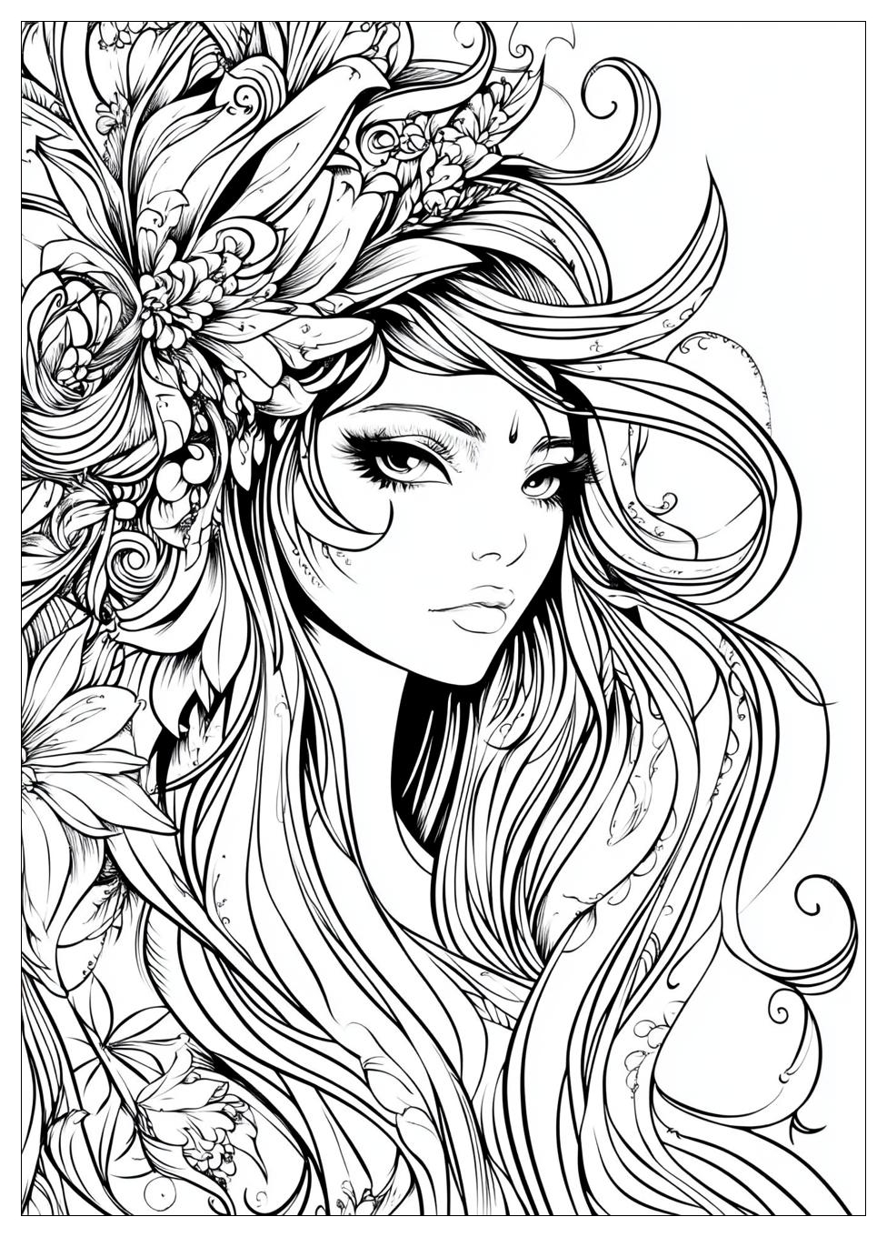 Paper Doll Coloring Pages-13