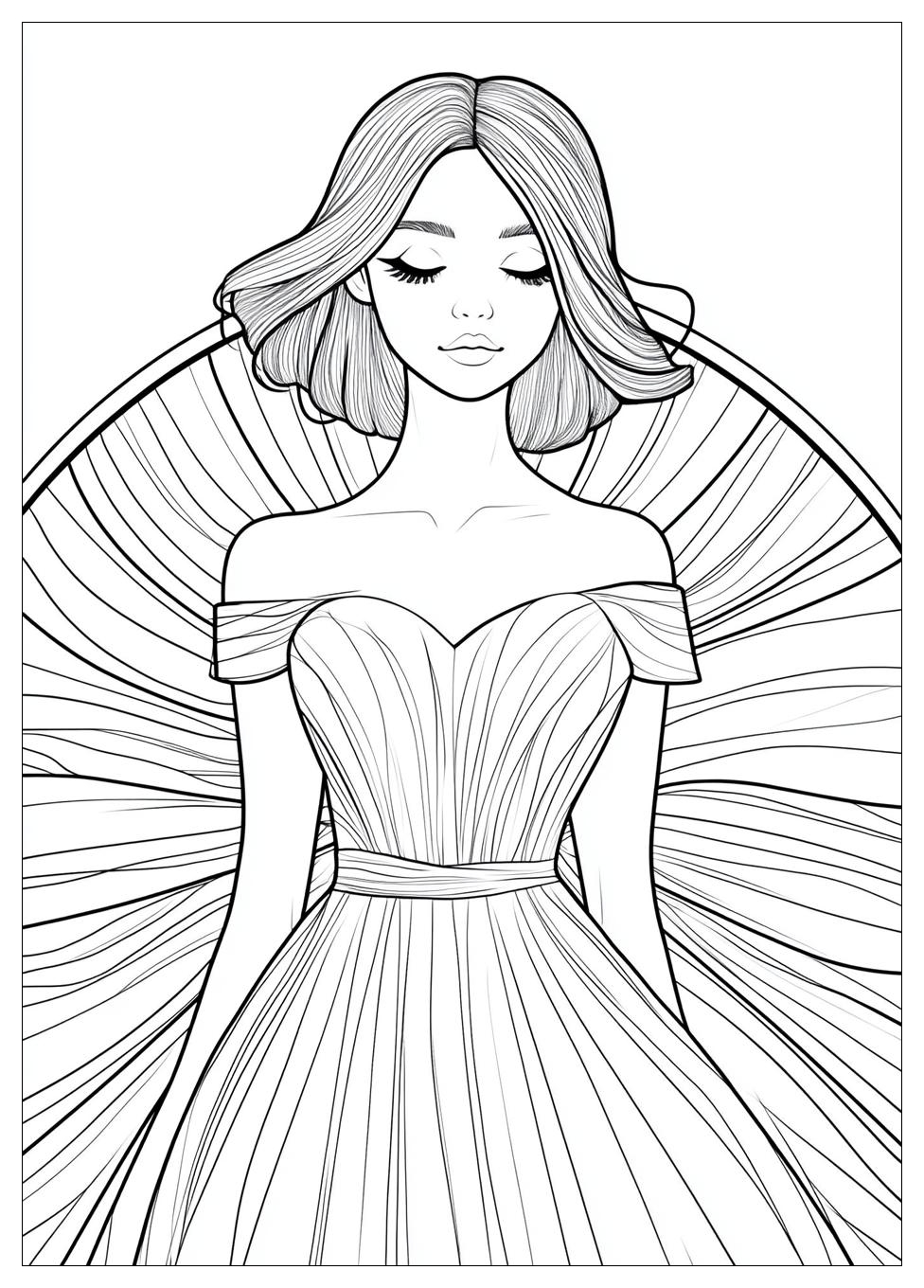 Paper Doll Coloring Pages-15