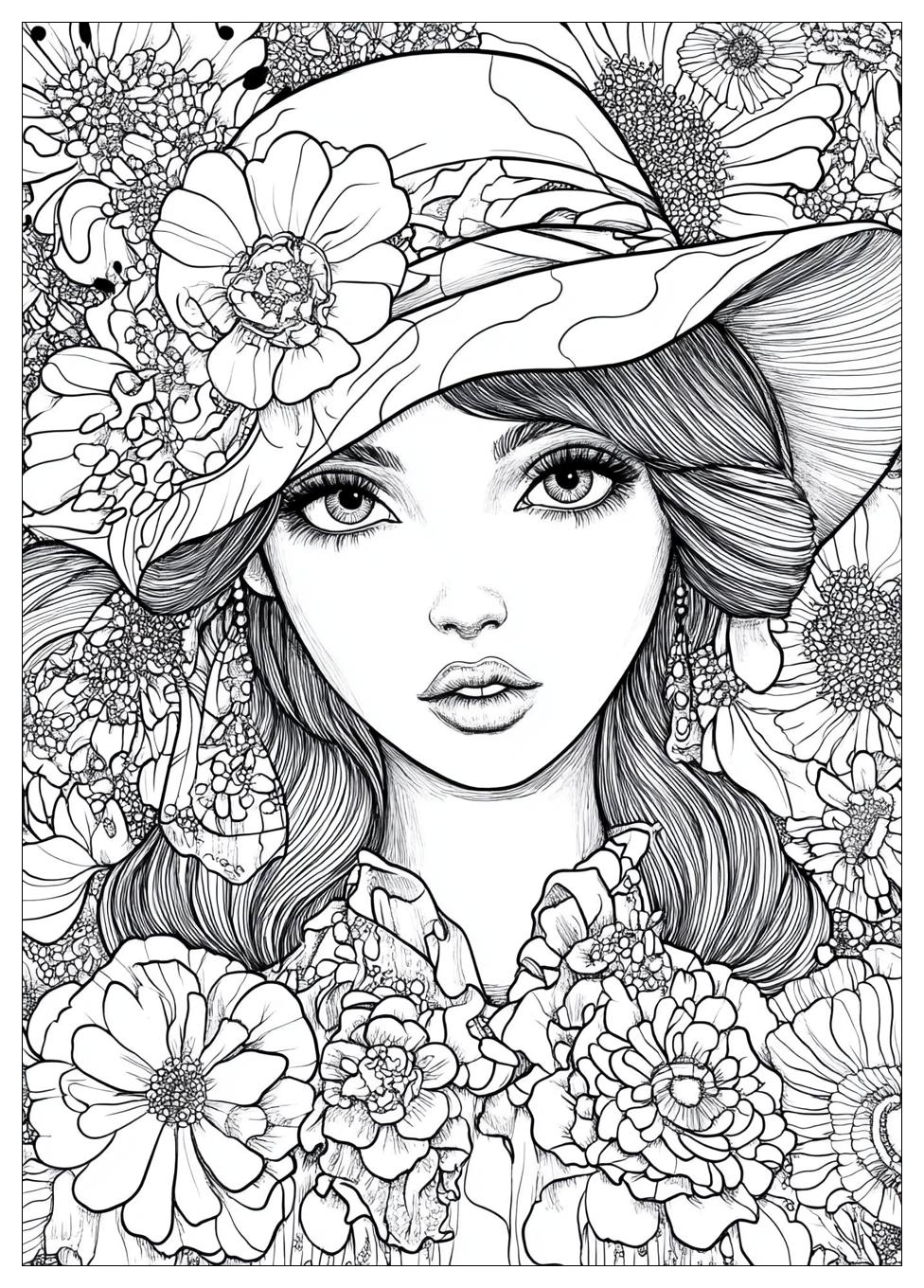 Paper Doll Coloring Pages-17