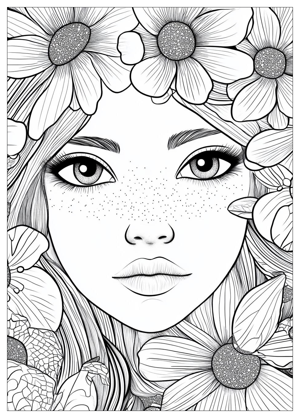 Paper Doll Coloring Pages-19