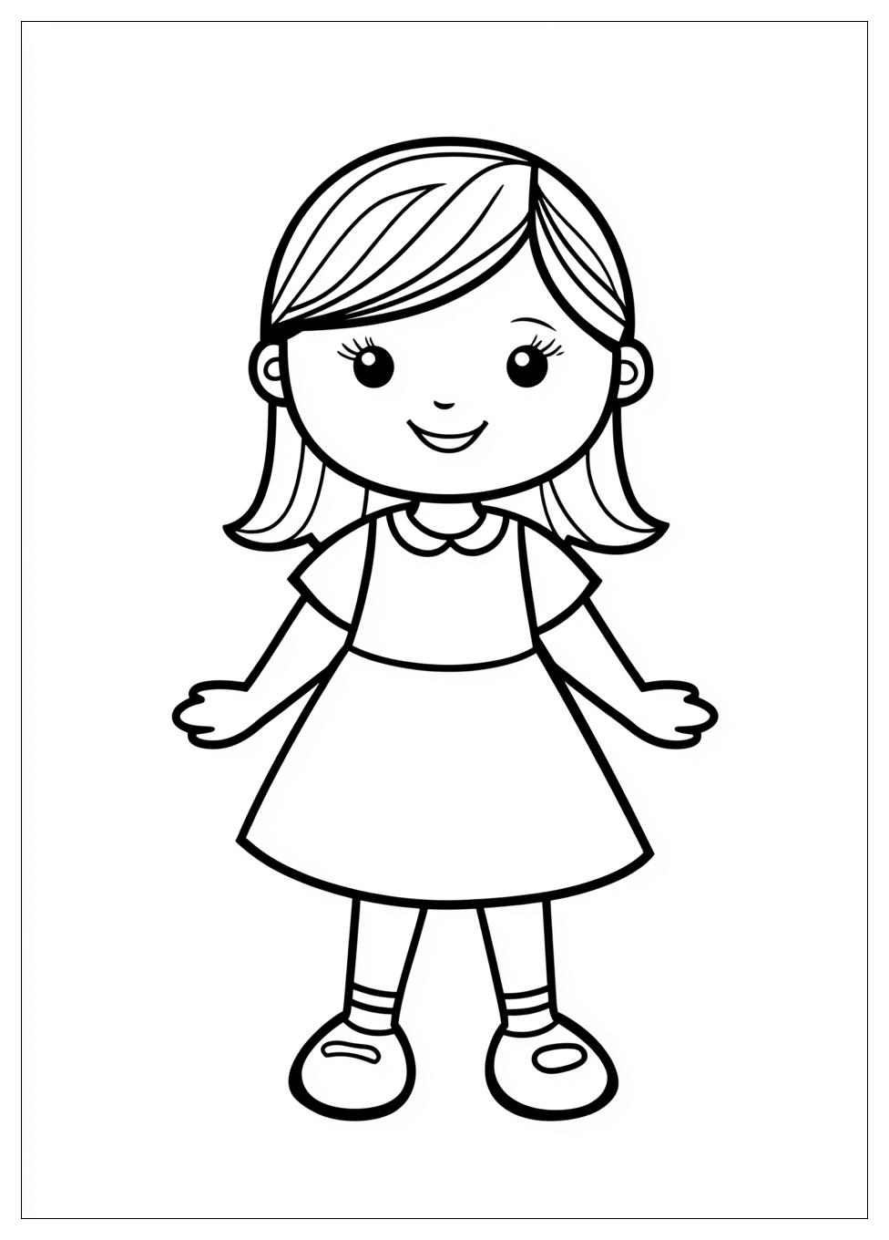 Paper Doll Coloring Pages-2