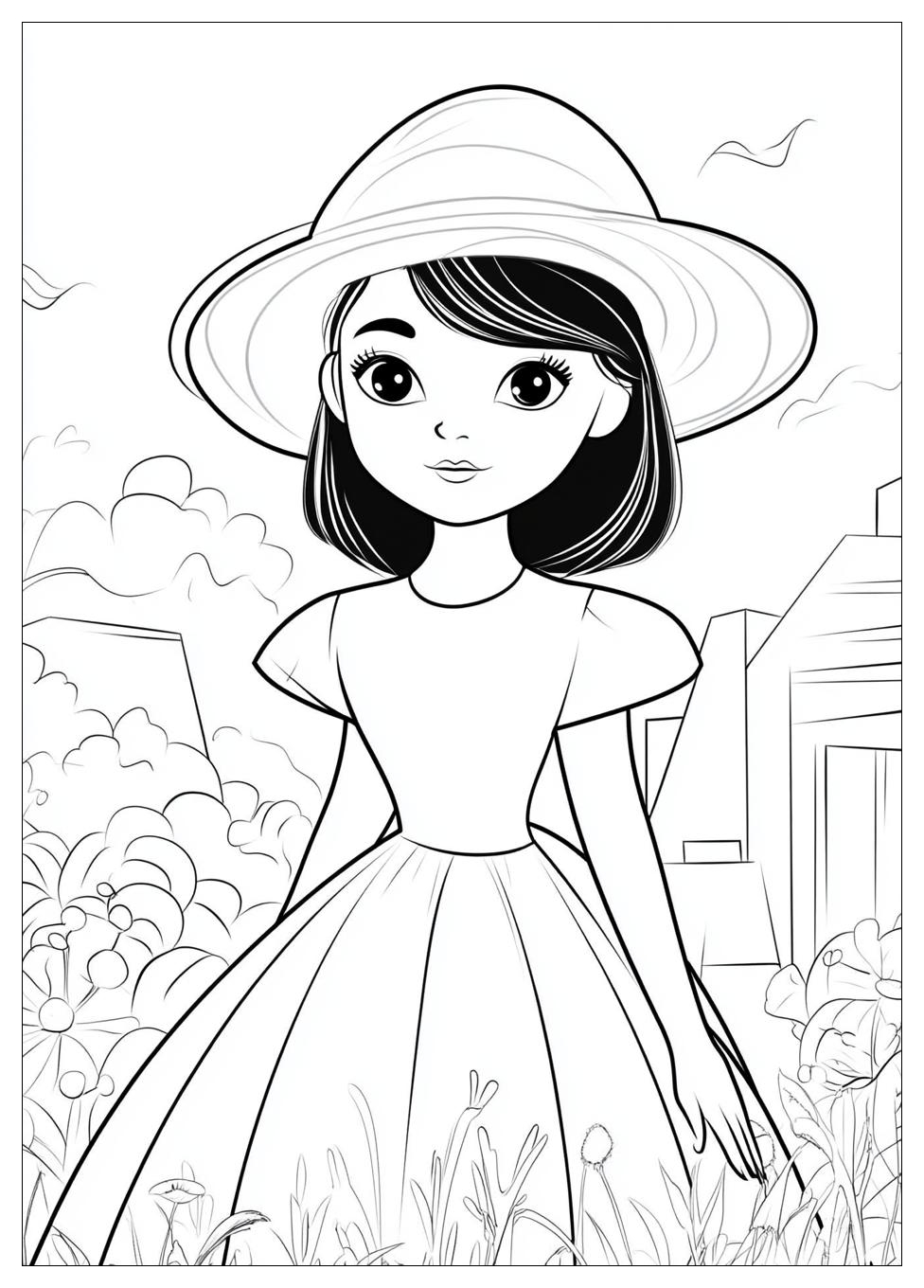 Paper Doll Coloring Pages-3