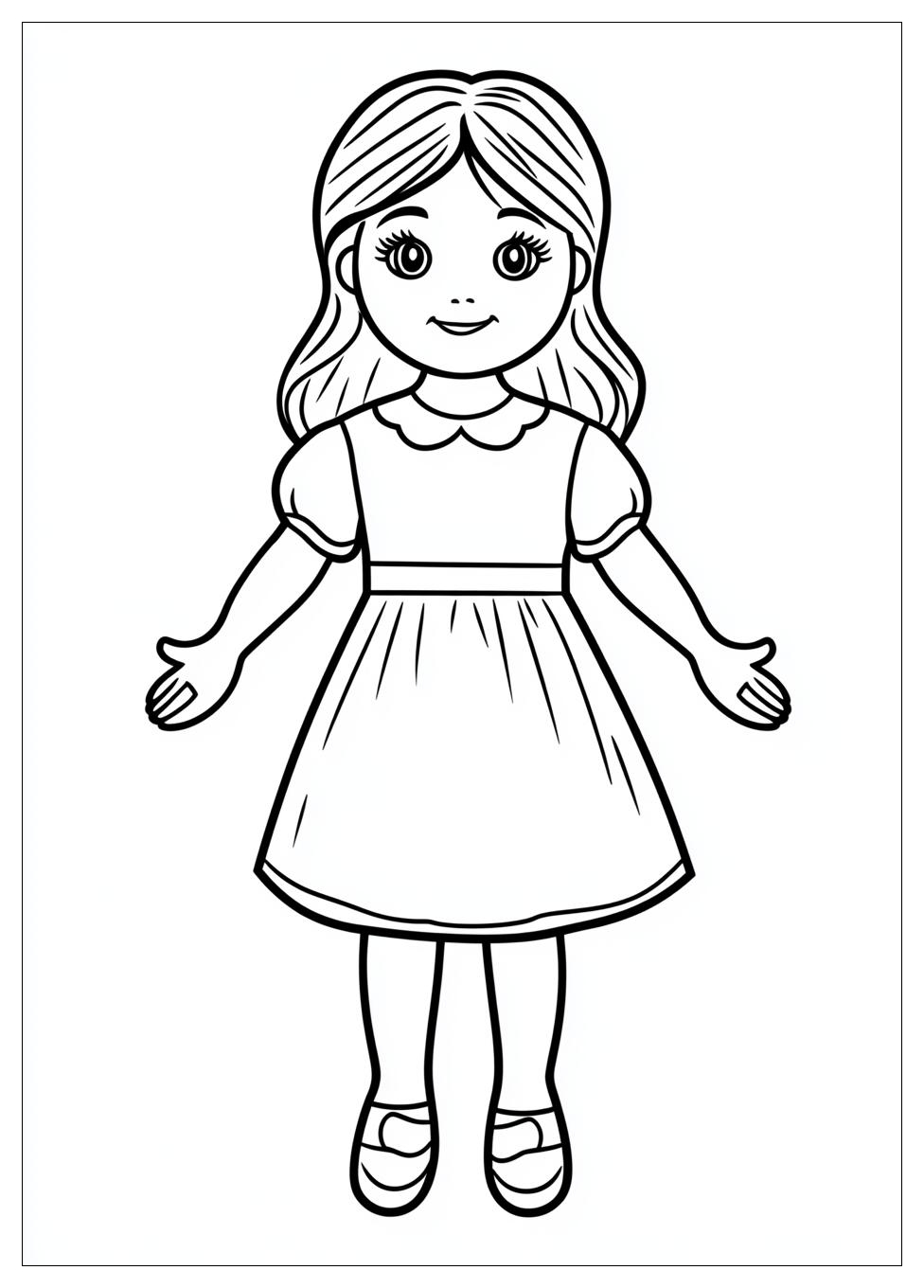 Paper Doll Coloring Pages-4