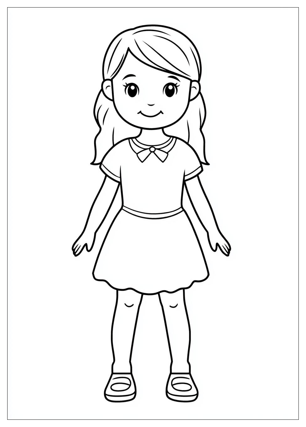 Paper Doll Coloring Pages-6