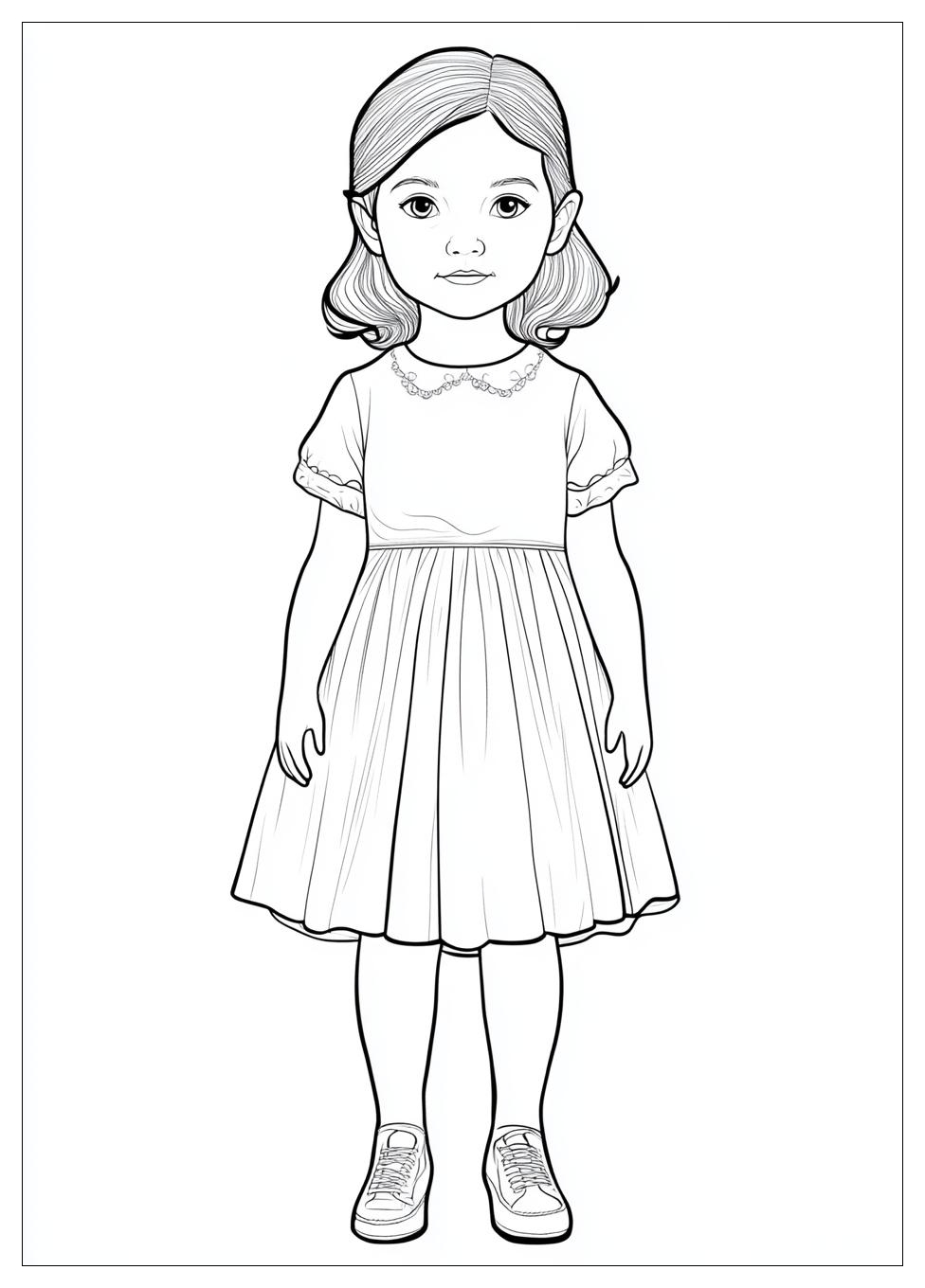 Paper Doll Coloring Pages-7