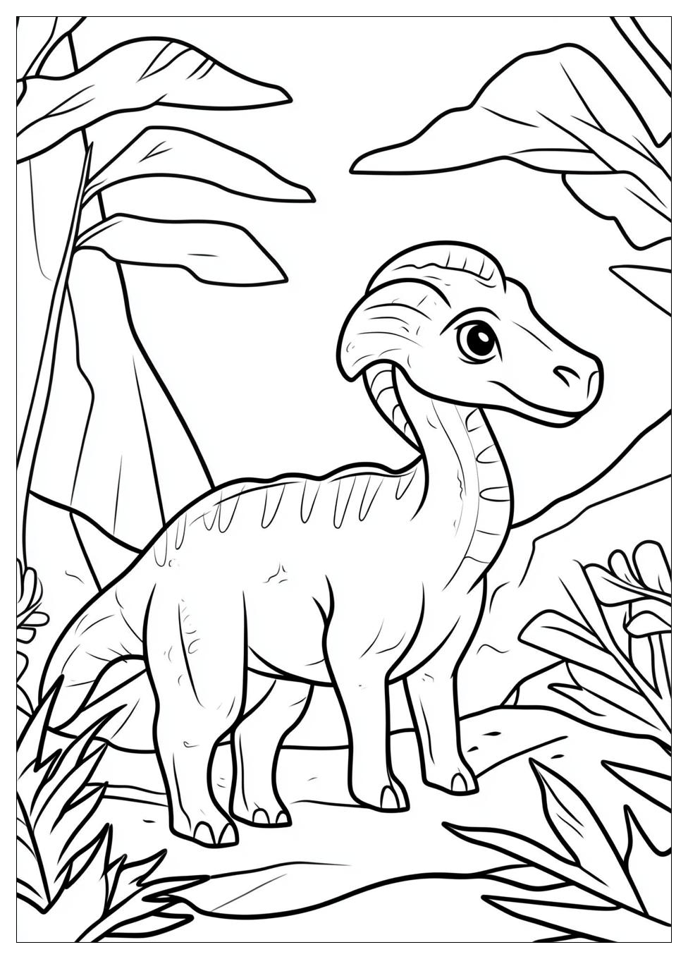 Parasaurolophus Coloring Pages-1
