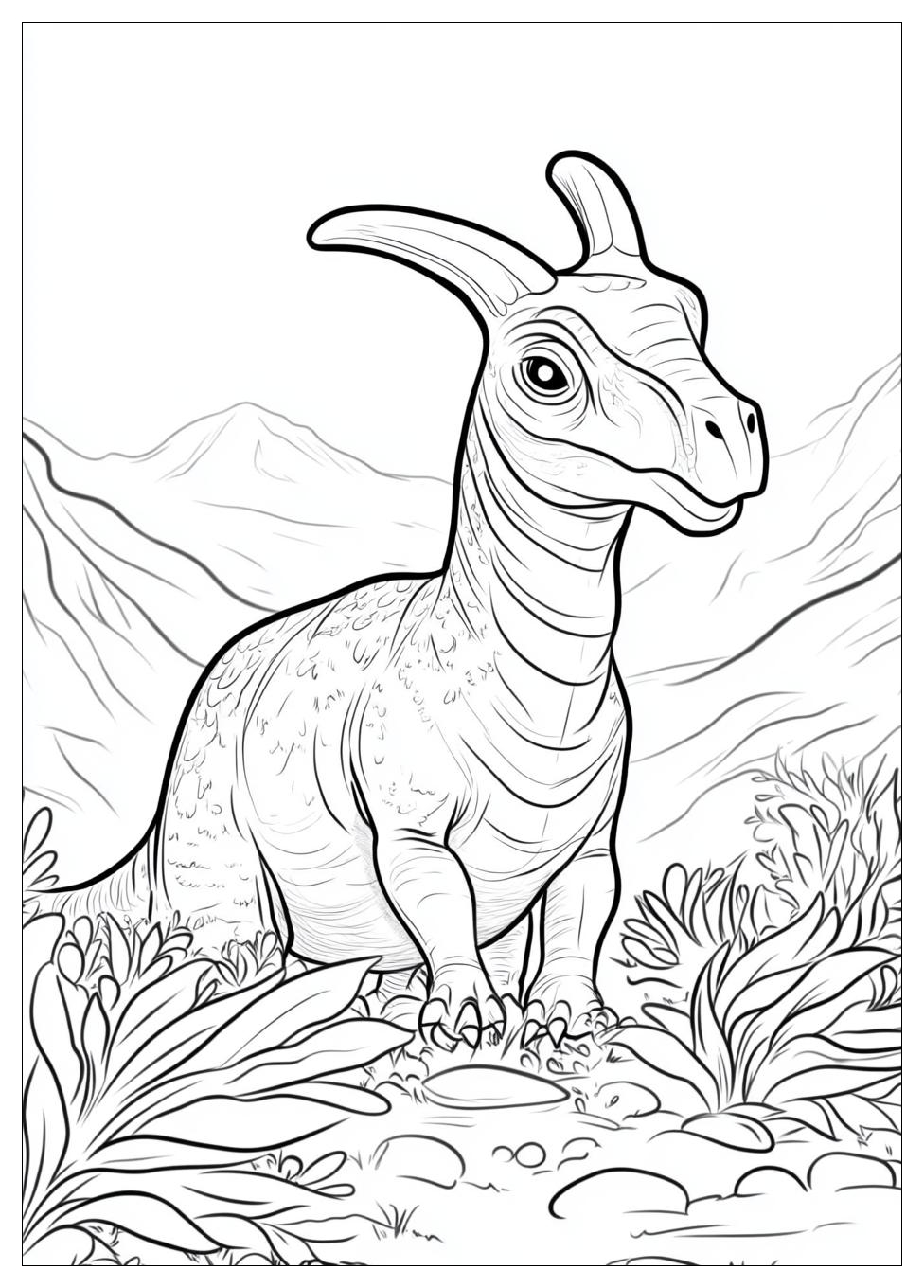 Parasaurolophus Coloring Pages-19