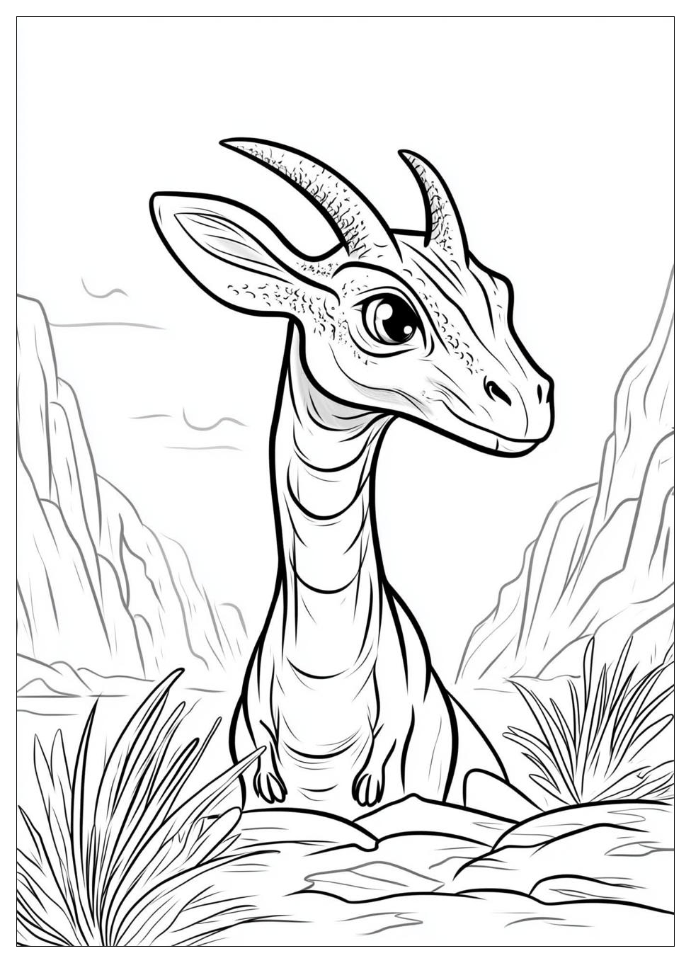 Parasaurolophus Coloring Pages-9