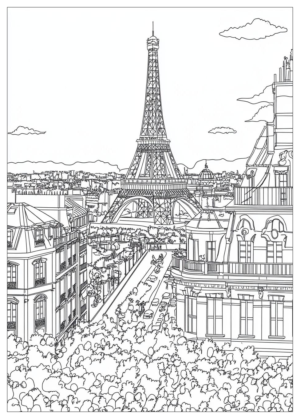 Free Printable Paris Coloring Pages 19 Paris Coloring Pages-19