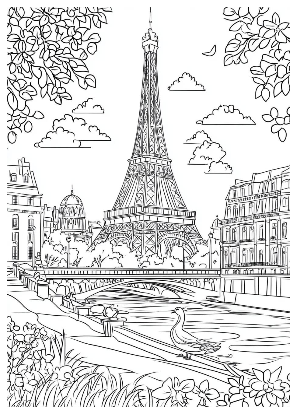 Free Printable Paris Coloring Pages 20 Paris Coloring Pages-20