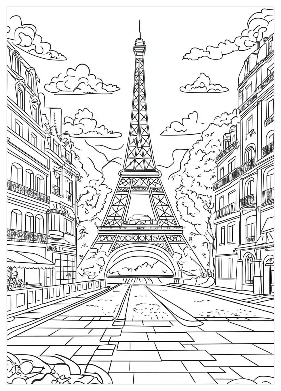 Free Printable Paris Coloring Pages 3 Paris Coloring Pages-3