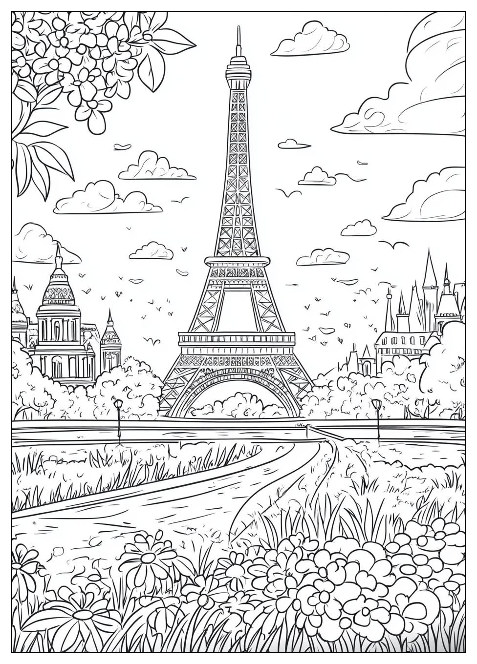 Free Printable Paris Coloring Pages 5 Paris Coloring Pages-5