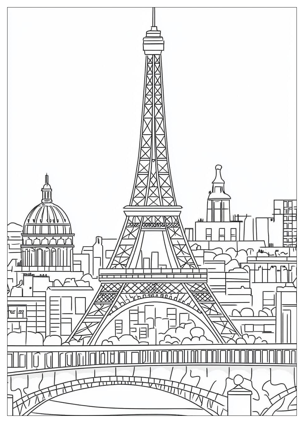 Free Printable Paris Coloring Pages 8 Paris Coloring Pages-8