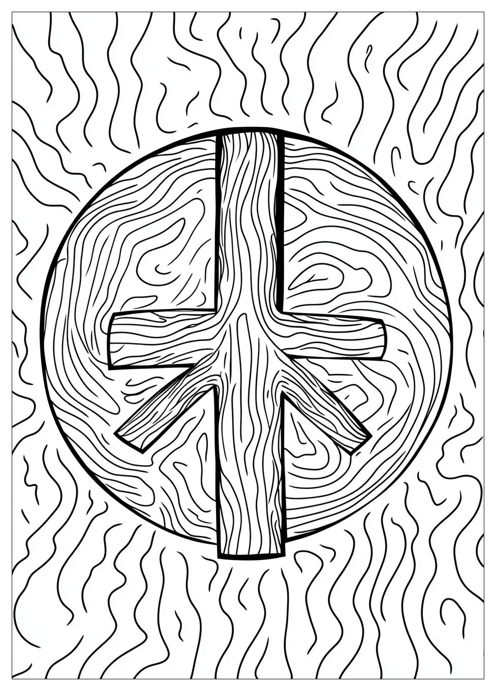 Peace Sign Coloring Pages-10
