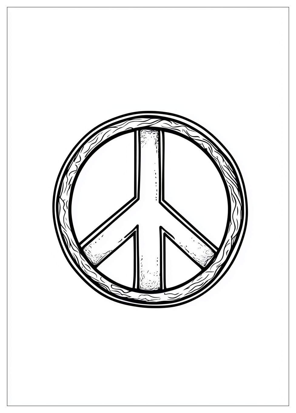 Peace Sign Coloring Pages-8