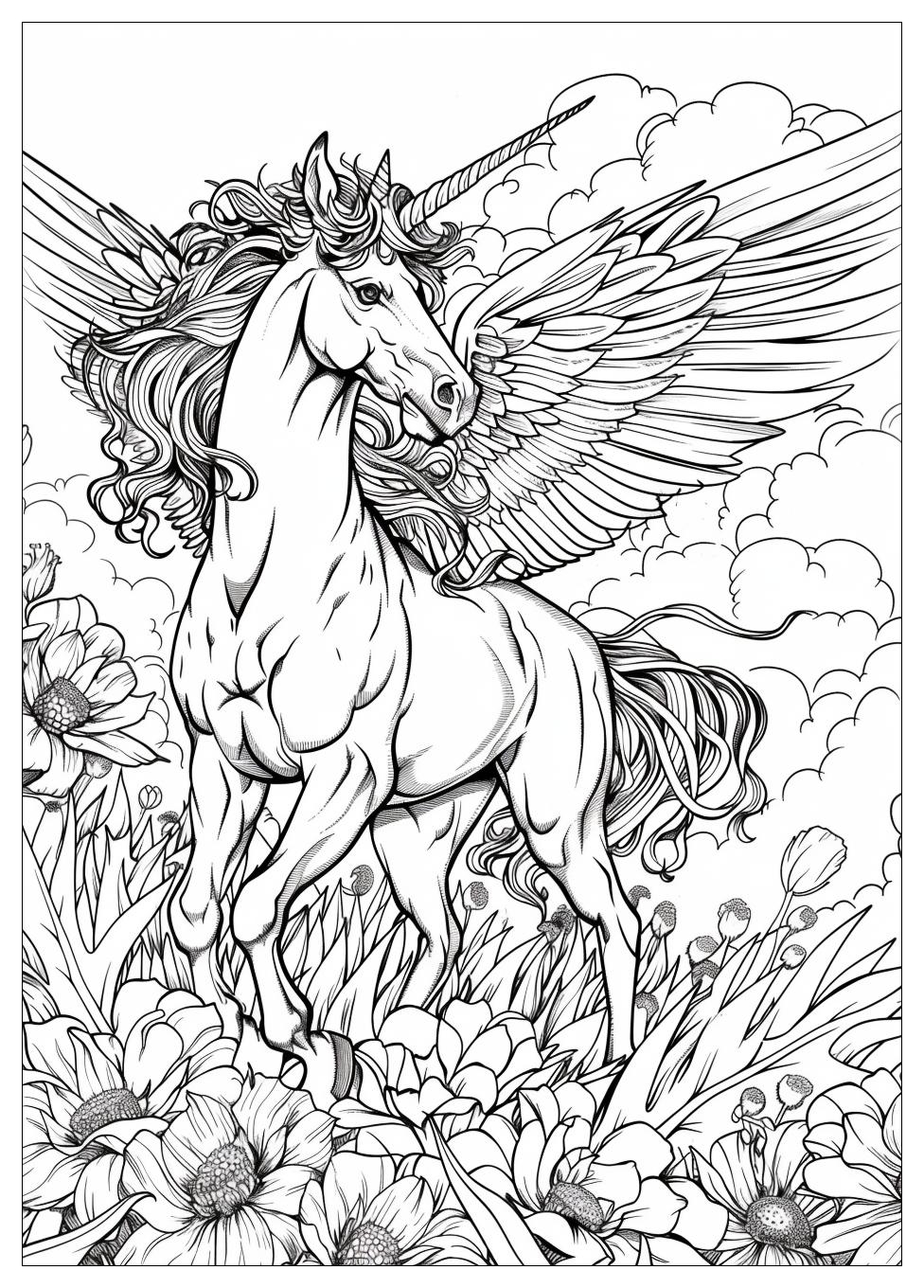 Pegasus Coloring Pages-17